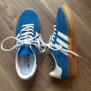 Blue adidas gazelles- read description